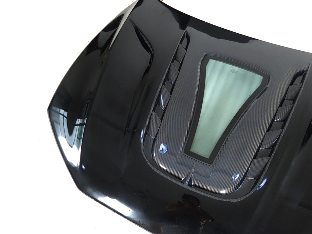 IMP Performance Partial Carbon Fiber Bonnet with Display Glass - Audi RS7 (2019-2024)