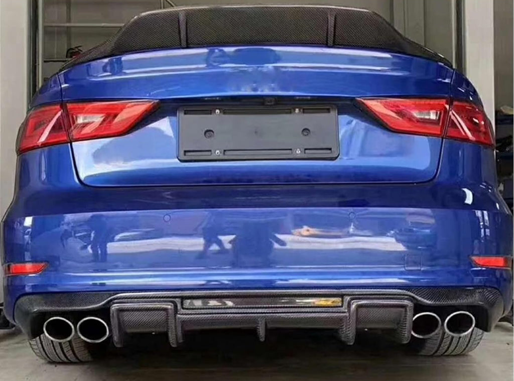 Carbon Fiber Rear Diffuser - Audi A3 S3 Sedan (2013-2016) 8V