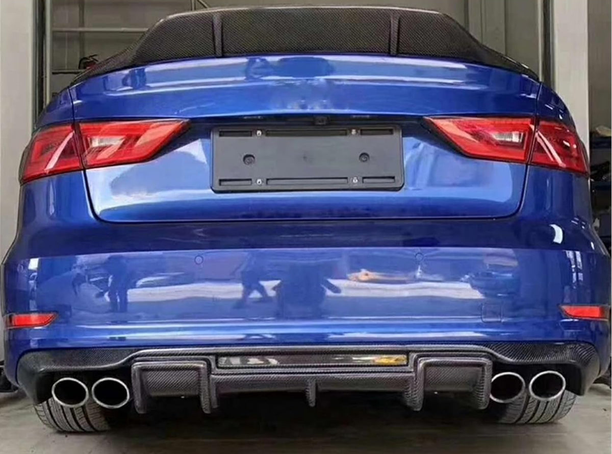 Carbon Fiber Rear Diffuser - Audi A3 S3 Sedan (2013-2016) 8V