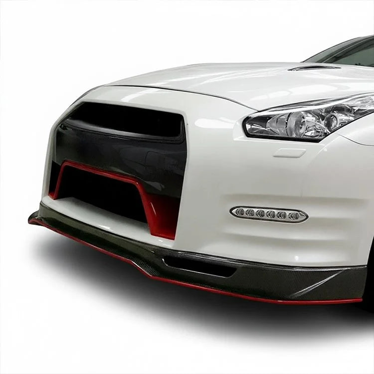 Revozport R-Track Style Carbon Fiber Front Lip – Nissan GT-R R35 (2012 - 2016) DBA