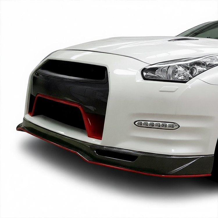 Revozport R-Track Style Carbon Fiber Front Lip – Nissan GT-R R35 (2012 - 2016) DBA