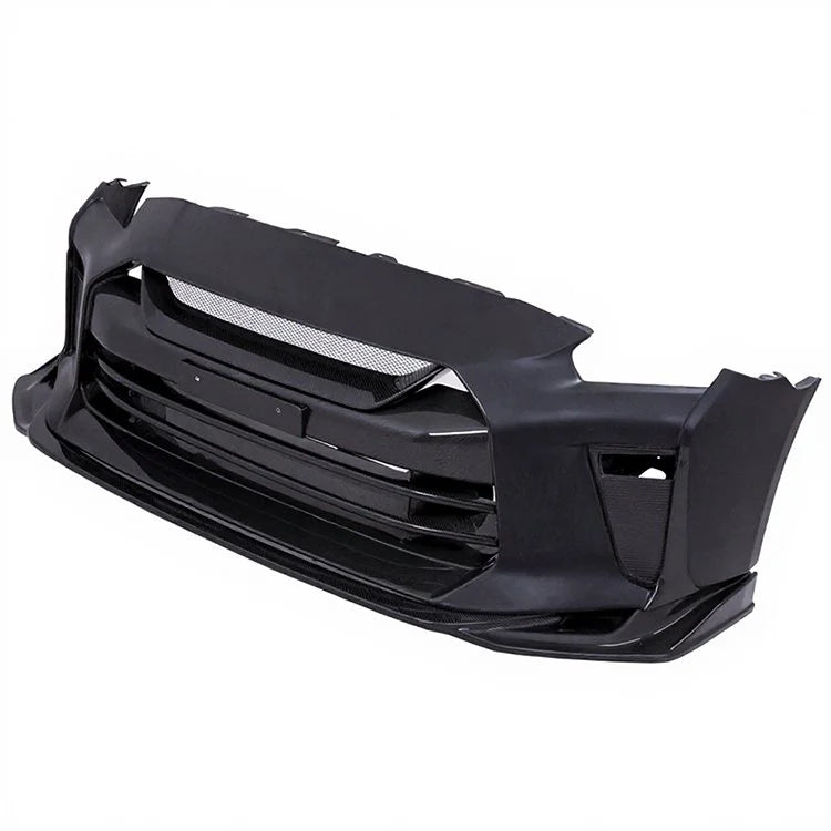 Top Secret Style Half Carbon Fiber Front Bumper – Nissan GT-R R35 (2008 - 2016) CBA / DBA