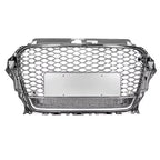 RS3 Style Honeycomb Grill - Audi A3 S3 Sedan  Hatchback ( 2013 - 2016 )  8V