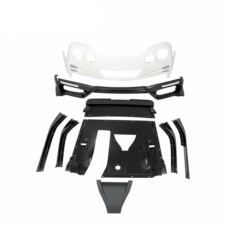 Top Secret Style Half Carbon Fiber Rear Bumper & Diffuser – Nissan GT-R R35 (2008 – 2016 CBA / DBA)