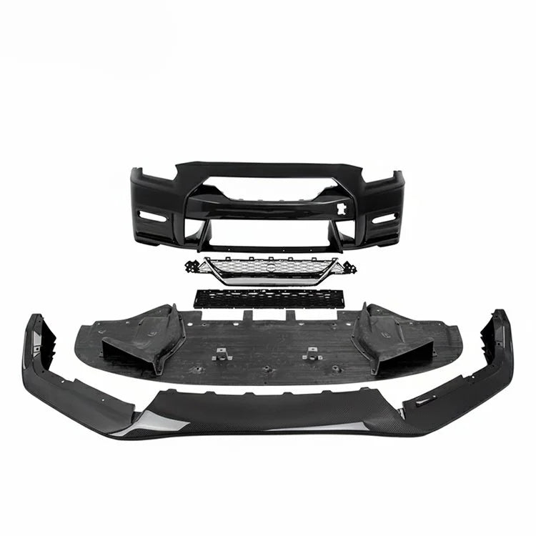 Nismo Style Half Carbon Fiber Front Bumper Kit – Nissan GT-R R35 (2008+ CBA / DBA / 4BA)