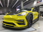 IMP Performance Front Bumper with Carbon Fiber Lip & Vents V2 - Tesla Model 3 (2017-2022)