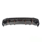 KB Style Carbon Fiber Rear Diffuser w Brake Light - Audi A4 S4 RS4 Sedan ( 2020 TO 2025 ) B9.5