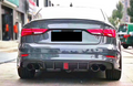 PL Style Carbon Fiber Rear Diffuser - Audi A3 S3 Sedan (2017-2020) 8V