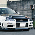AS Style Carbon Fiber Front Lip – Nissan Skyline R34 GTR (1999–2002)