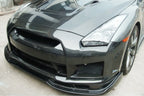 T Racing Style Carbon Fiber Front Bumper – Nissan GT-R R35 (2008 - 2016) CBA / DBA