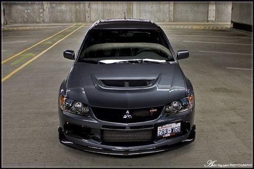 Carbon Fiber Front Air Duct - Mitsubishi Evolution IX (2005-2007) CT9A