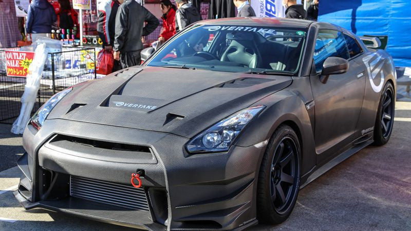 Overtake Style Matte Carbon Fiber Hood – Nissan GTR R35 (2008 - 2016) CBA / DBA