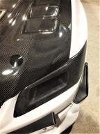 Carbon Fiber Left Vented Headlight Replacement - Mitsubishi Evolution 7 8 9 ( 2001 TO 2007 ) CT9A