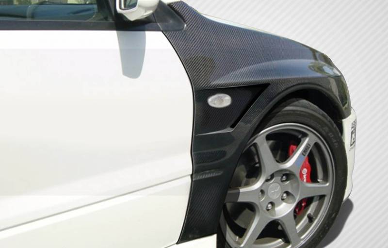 OEM Style Carbon Fiber Front Fender - Mitsubishi Evolution 7 8 9 ( 2001 TO 2007 ) CT9A