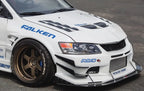 Voltex X Style Half Carbon Fiber Bumper - Mitsubishi Evolution 7 8 9 ( 2001 TO 2007 ) CT9A