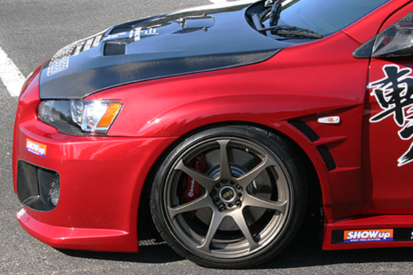 JSK Style Front Fender  - Mitsubishi Evolution 7 8 9 ( 2001 TO 2007 ) CT9A