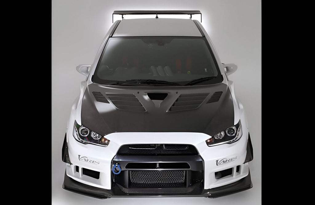 Varis V2 Style Carbon Fiber Hood - Mitsubishi Evolution X (2007-2016) CZ4A