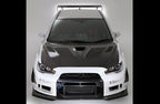 Varis V2 Style Carbon Fiber Hood - Mitsubishi Evolution X (2007-2016) CZ4A