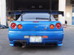 Top Secret Style Carbon Fiber Spoiler - Nissan Skyline R34 GT-R GTT (1998 - 2001)