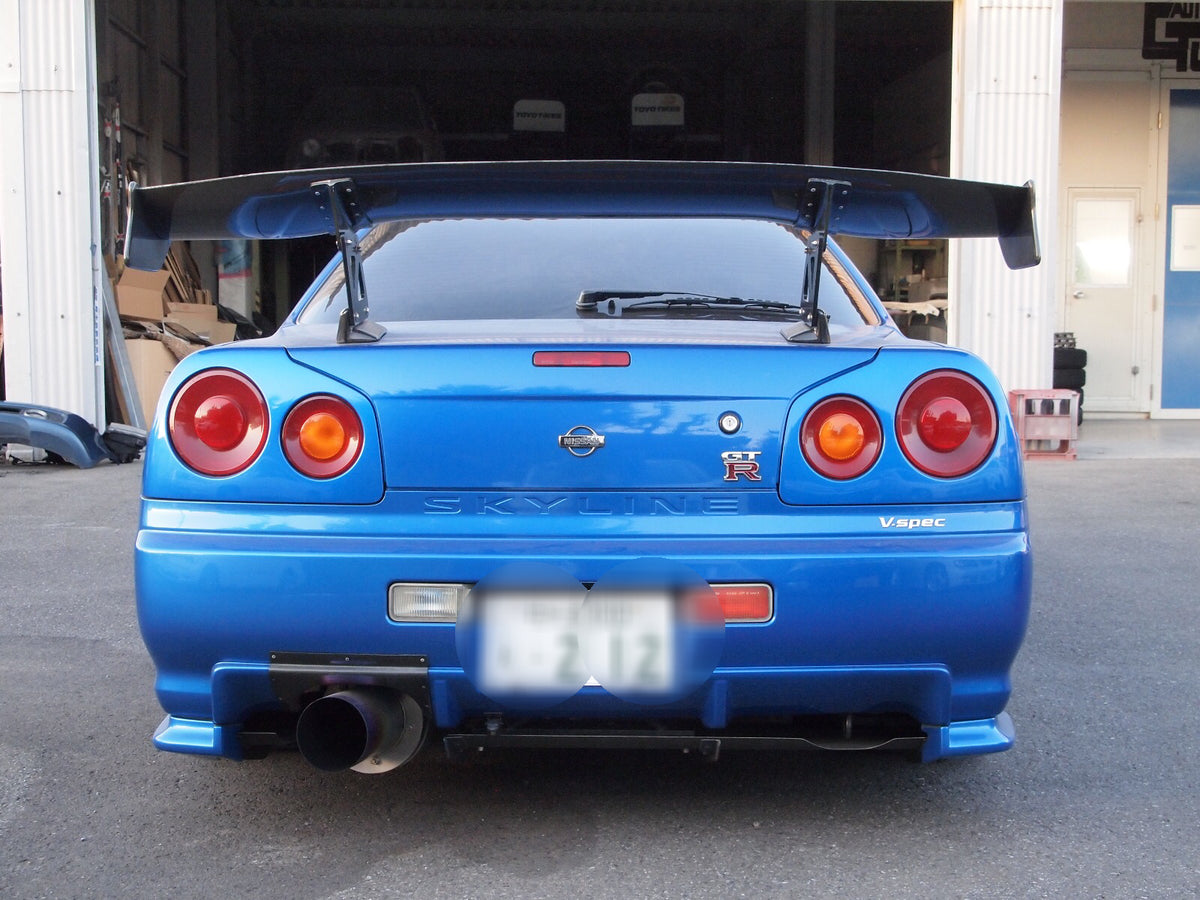 Top Secret Style Carbon Fiber Spoiler - Nissan Skyline R34 GT-R GTT (1998 - 2001)