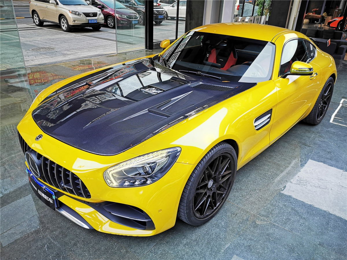 IMP Performance V1 Carbon Fiber Bonnet with Window - Mercedes Benz AMG GT & GTS (2015-2021)