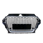 RS3 Style Honeycomb Grill - Audi A3 S3 Sedan  Hatchback ( 2013 - 2016 )  8V