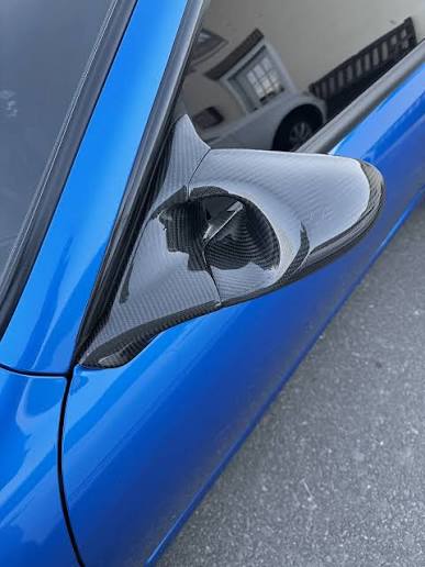 Ganador Style Carbon Fibre Aero Mirrors ( RHD ) - Nissan Silvia 200SX S14 S2 ( 1997 - 2000 )
