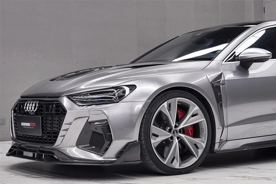 IMP Performance Partial Carbon Fiber Front Guards with Vents - Audi RS7 (2019-2024)