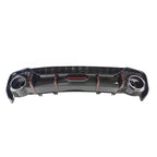 KB Style Carbon Fiber Rear Diffuser w Brake Light - Audi A4 S4 RS4 Sedan ( 2020 TO 2025 ) B9.5