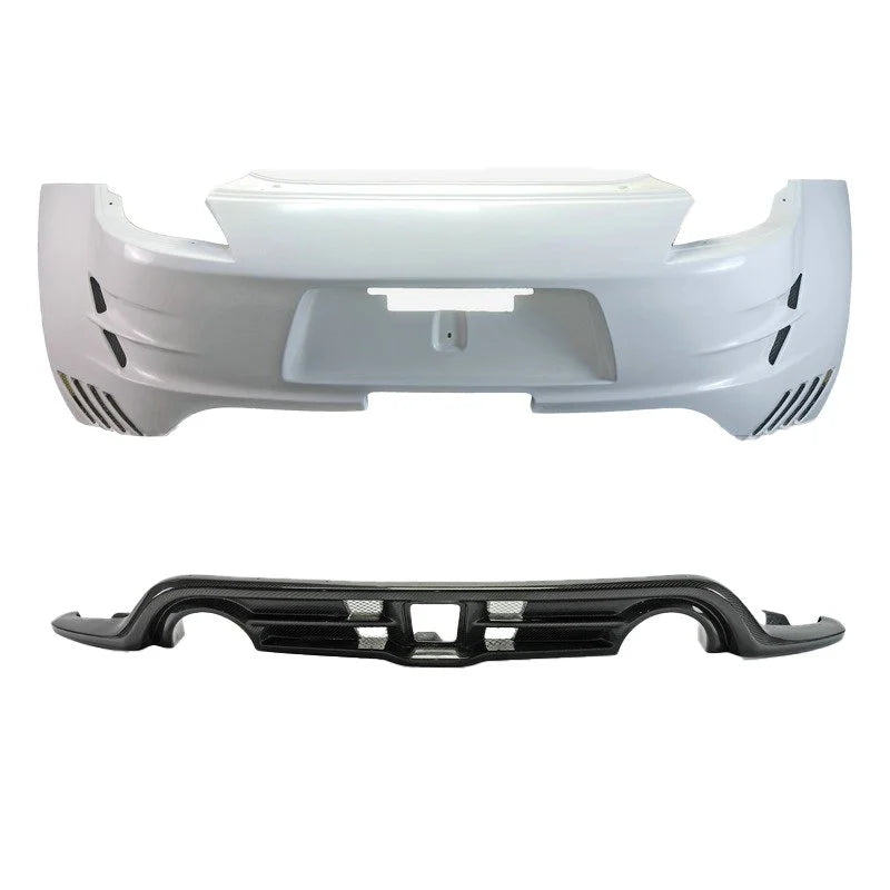 VRSA2 Style Rear Bumper - Nissan 370Z  ( 2009 - 2020 ) Z34