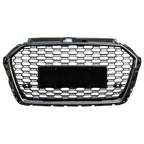 RS3 Style Honeycomb Grill - Audi A3 S3 RS3 Sedan / Hatchback (2017-2020) 8V