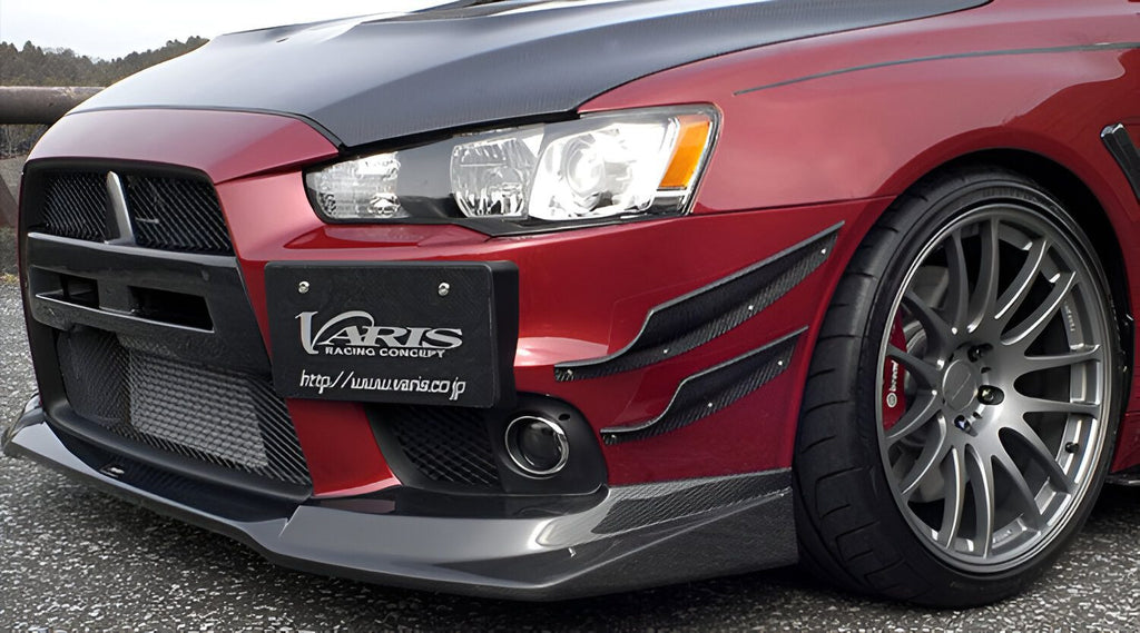 Varis Style Forged Carbon Front Lip - Mitsubishi Evolution X (2007-2016) CZ4A