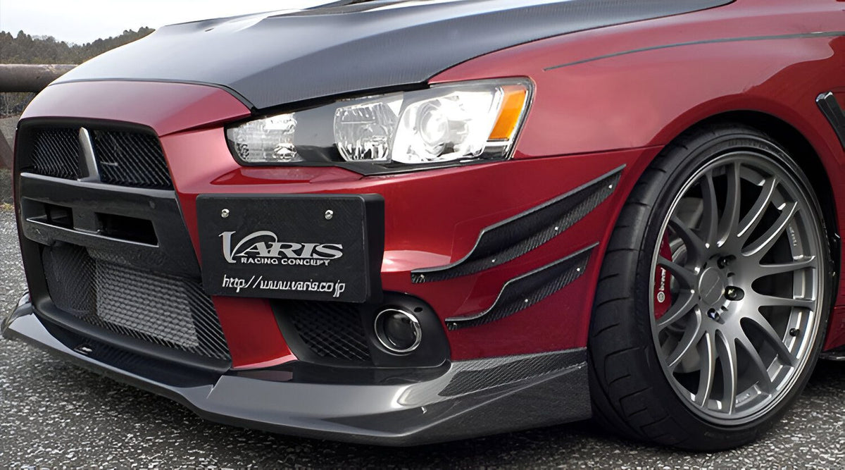 Varis Style Forged Carbon Front Lip - Mitsubishi Evolution X (2007-2016) CZ4A