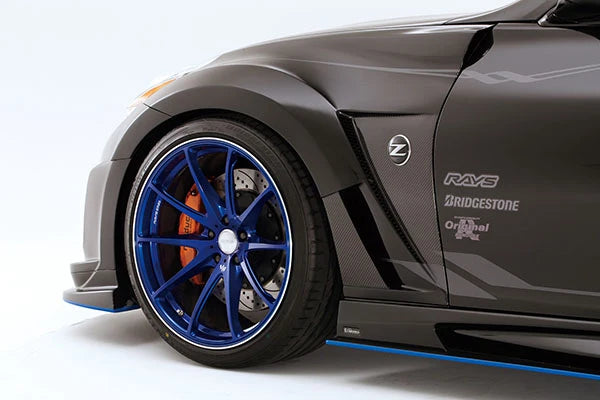 Varis Style Carbon Fiber Vented Front Fender - Nissan 370Z ( 2009 - 2020 ) Z34
