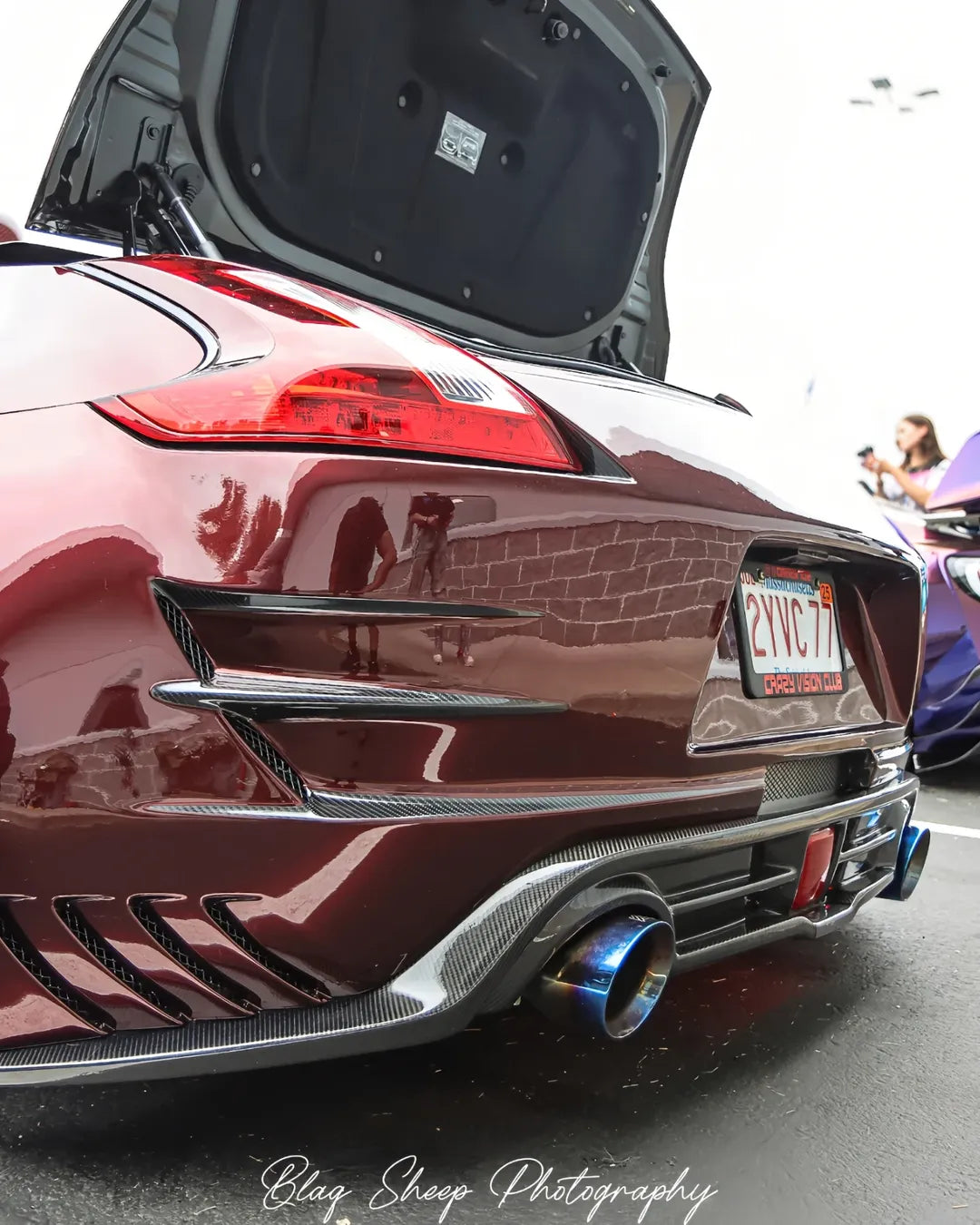 VRSA2 Style Rear Bumper - Nissan 370Z  ( 2009 - 2020 ) Z34