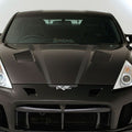 Varis Style Vented Carbon Fiber Bonnet - Nissan 370Z ( 2009 - 2020 ) Z34