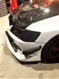 Carbon Fiber Left Vented Headlight Replacement - Mitsubishi Evolution 7 8 9 ( 2001 TO 2007 ) CT9A