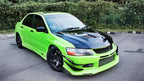 JSK Style Half Carbon Fiber Full Kit - Mitsubishi Evolution 7 8 9 ( 2001 TO 2007 ) CT9A
