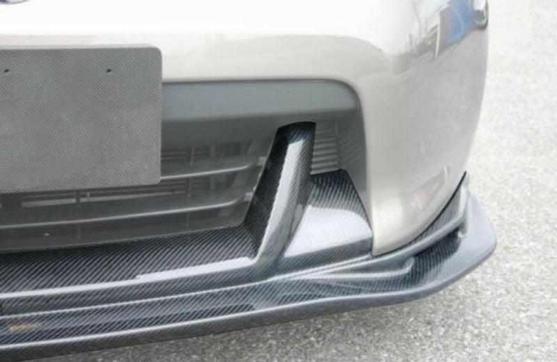 TS Style Carbon Fiber Front Lip - Nissan 370Z ( 2009 - 2012 ) Z34