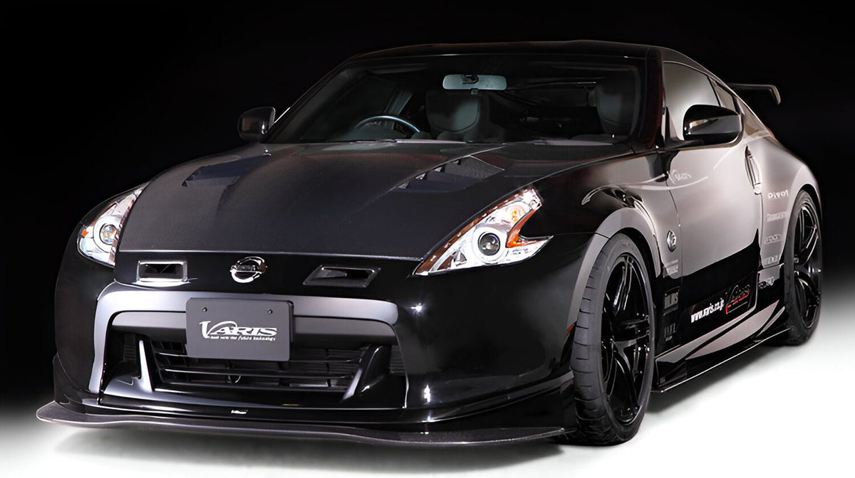 Varis Style Carbon Fiber Front Lip - Nissan 370Z ( 2013 - 2020 ) Z34