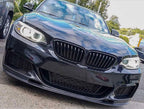 JCS Style Carbon Fiber Front Lip V2 - BMW M235i M240i F22 (2014-2017)