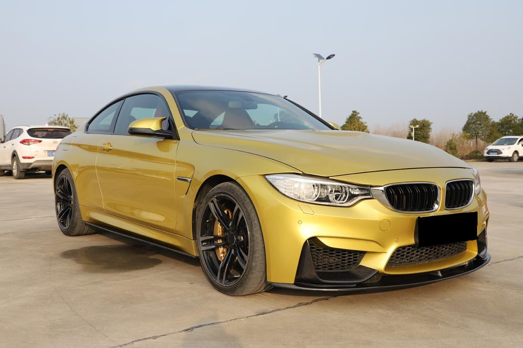 JC Style Carbon Fiber Front Lip V3 - BMW M4 F82 (2014-2020)