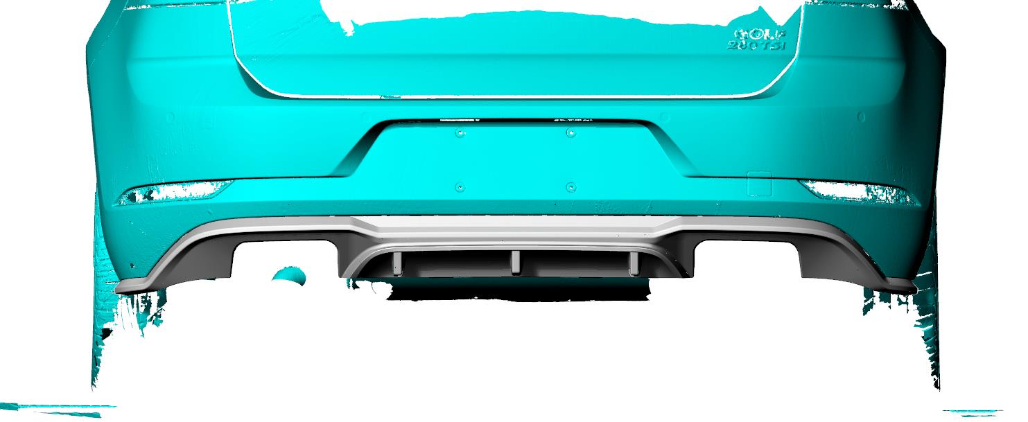 Carbon Fiber Rear Diffuser - Volkswagen Golf MK7.5 GTI ( 2017 - 2020 )