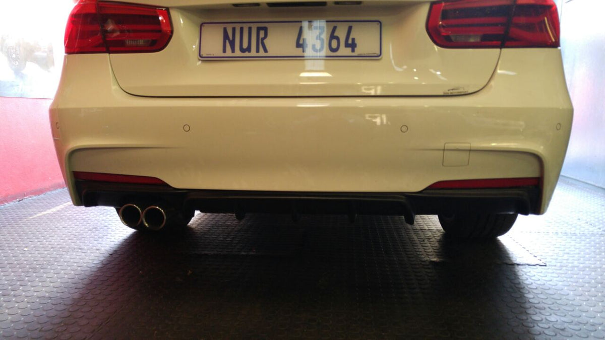 Carbon Fiber Rear Diffuser with Single Exhaust Exit - BMW 3 Series F30 (2012-2019)