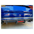 KB Style Carbon Fiber Rear Diffuser w/ Brake Light - Audi A4 S4 Sedan (2015-2020) B9
