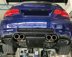 Racing Style Carbon Fiber Rear Diffuser - BMW M3 E92 (2006-2013) PRE-LCI & LCI