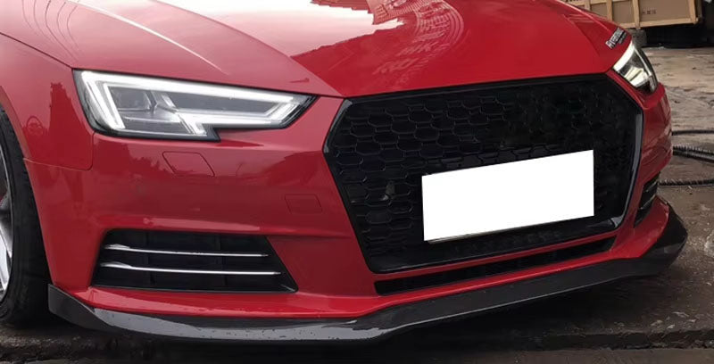 Carbon Fiber Front Lip - Audi A4 S4 RS4 Sedan (2015-2020) B9