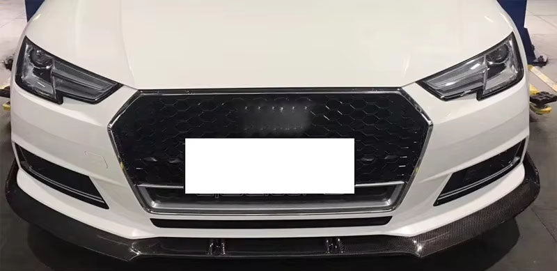 Carbon Fiber Front Lip - Audi A4 S4 RS4 Sedan (2015-2020) B9