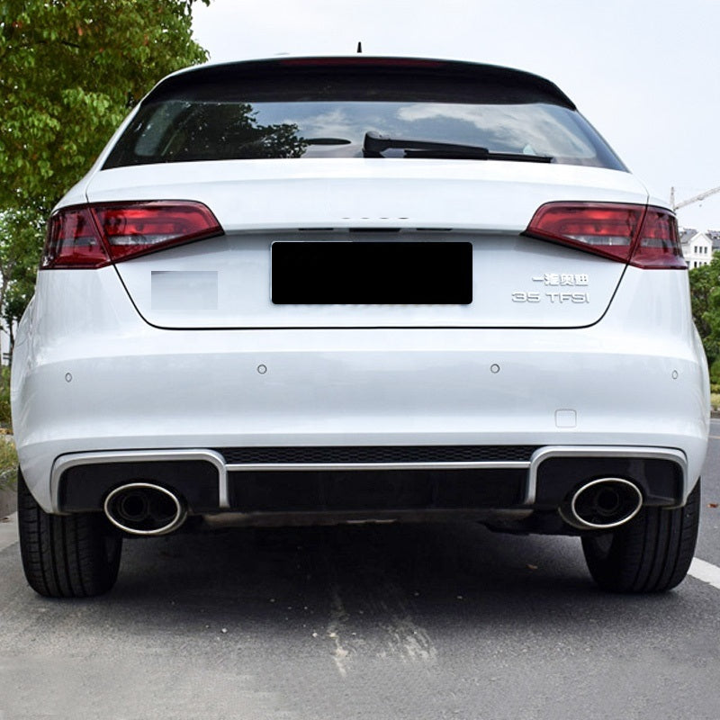 RS3 Style Carbon Fiber Rear Diffuser with Exhaust Tips - Audi A3 S3 Sedan (2013-2016) 8V