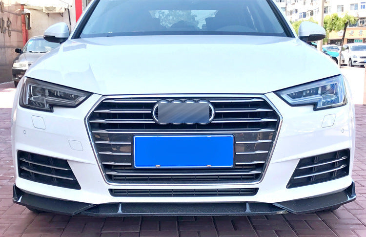 Gloss Black Front Lip - Audi A4 S4 RS4 Sedan (2015-2020) B9